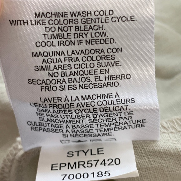 Natural Linen Pants draw string elastic wide leg lagenlook medium relaxed - Picture 10 of 11